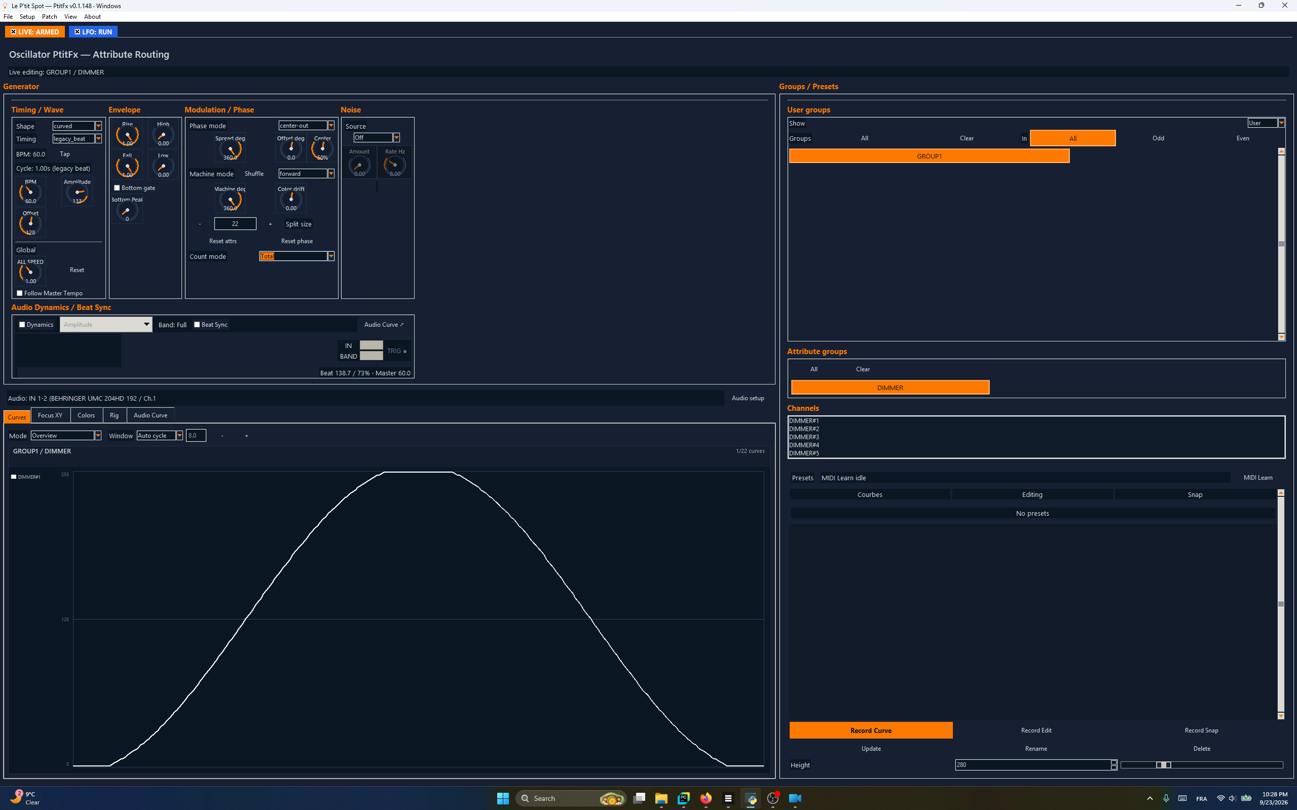PtitFx curve generator